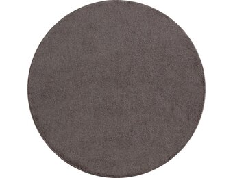 Outlet - Basics Effen Rond Vloerkleed Bruin Laagpolig