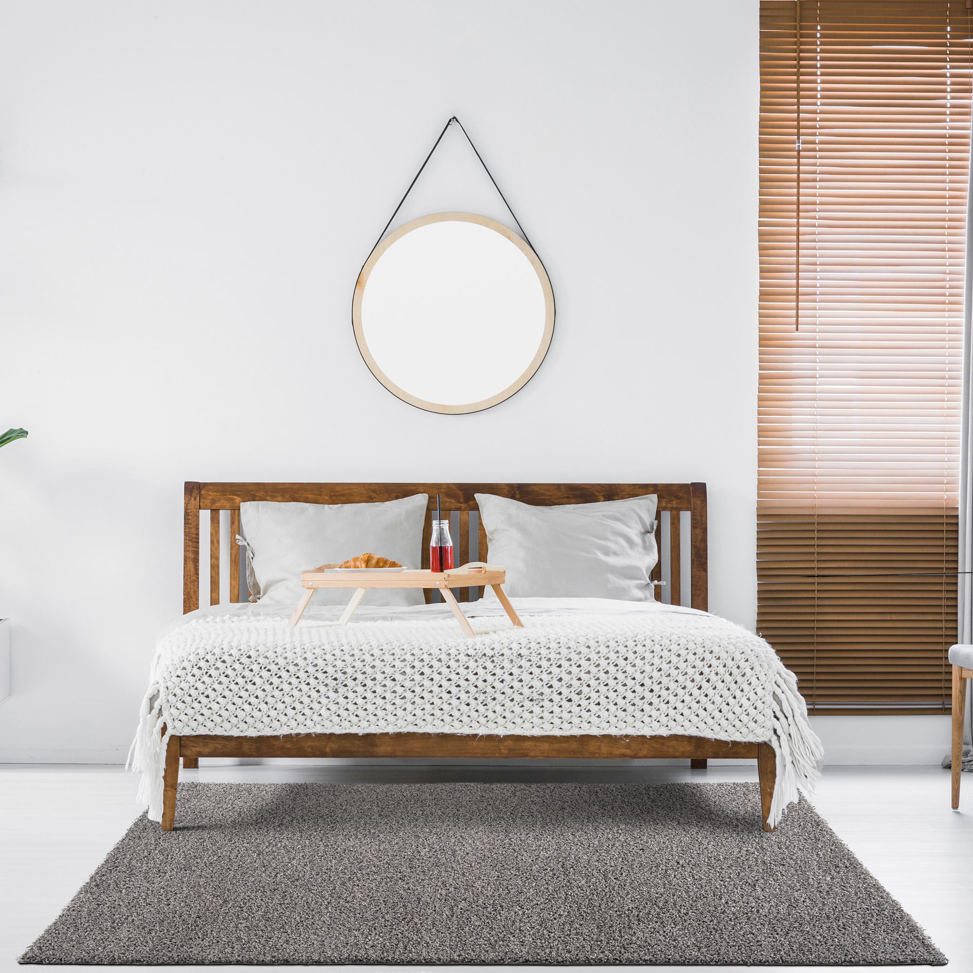 Outlet - Shaggy Vloerkleed Grijs Hoogpolig - 120x170 CM