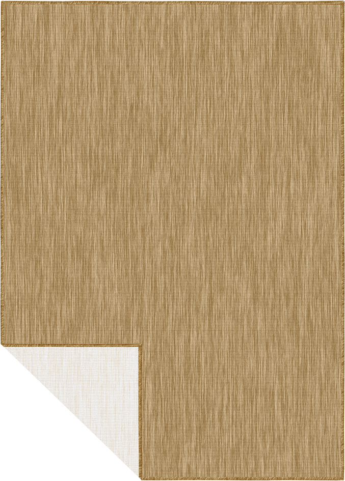 Brussels Uni Buitenkleed – Vierkant - Effen Indoor & Outdoor Vloerkleed – Tuinkleed, Balkonkleed – Jute Beige