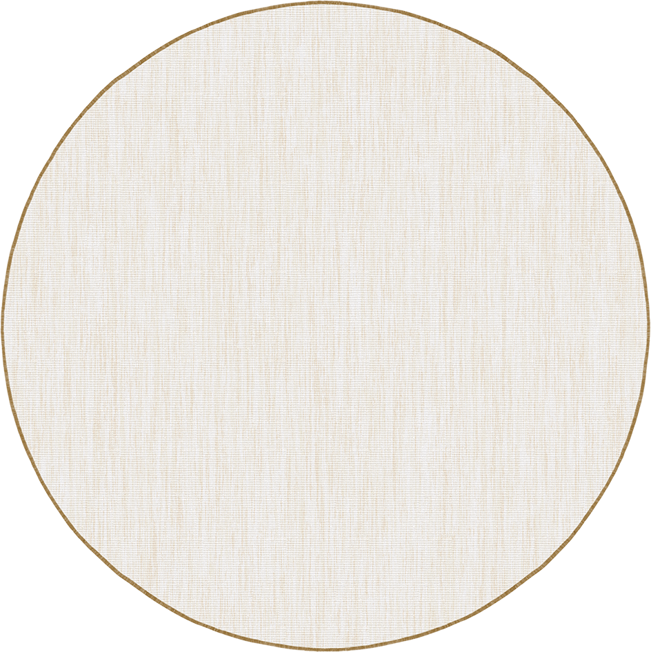 Brussels Uni Buitenkleed – Rond - Effen Indoor & Outdoor Vloerkleed – Tuinkleed, Balkonkleed – Jute Beige