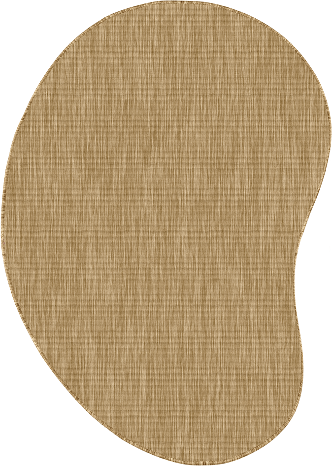 Brussels Uni Buitenkleed – Organisch -  Effen Indoor & Outdoor Vloerkleed – Tuinkleed, Balkonkleed – Jute Beige