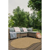 Brussels Uni Buitenkleed – Organisch - Effen Indoor & Outdoor Vloerkleed – Tuinkleed, Balkonkleed – Jute Beige