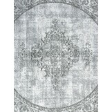 Istanbul Vintage - Laagpolig Vloerkleed - Rond - Retro Tapijt - Creme Groen