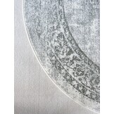 Istanbul Vintage - Laagpolig Vloerkleed - Rond - Retro Tapijt - Creme Groen