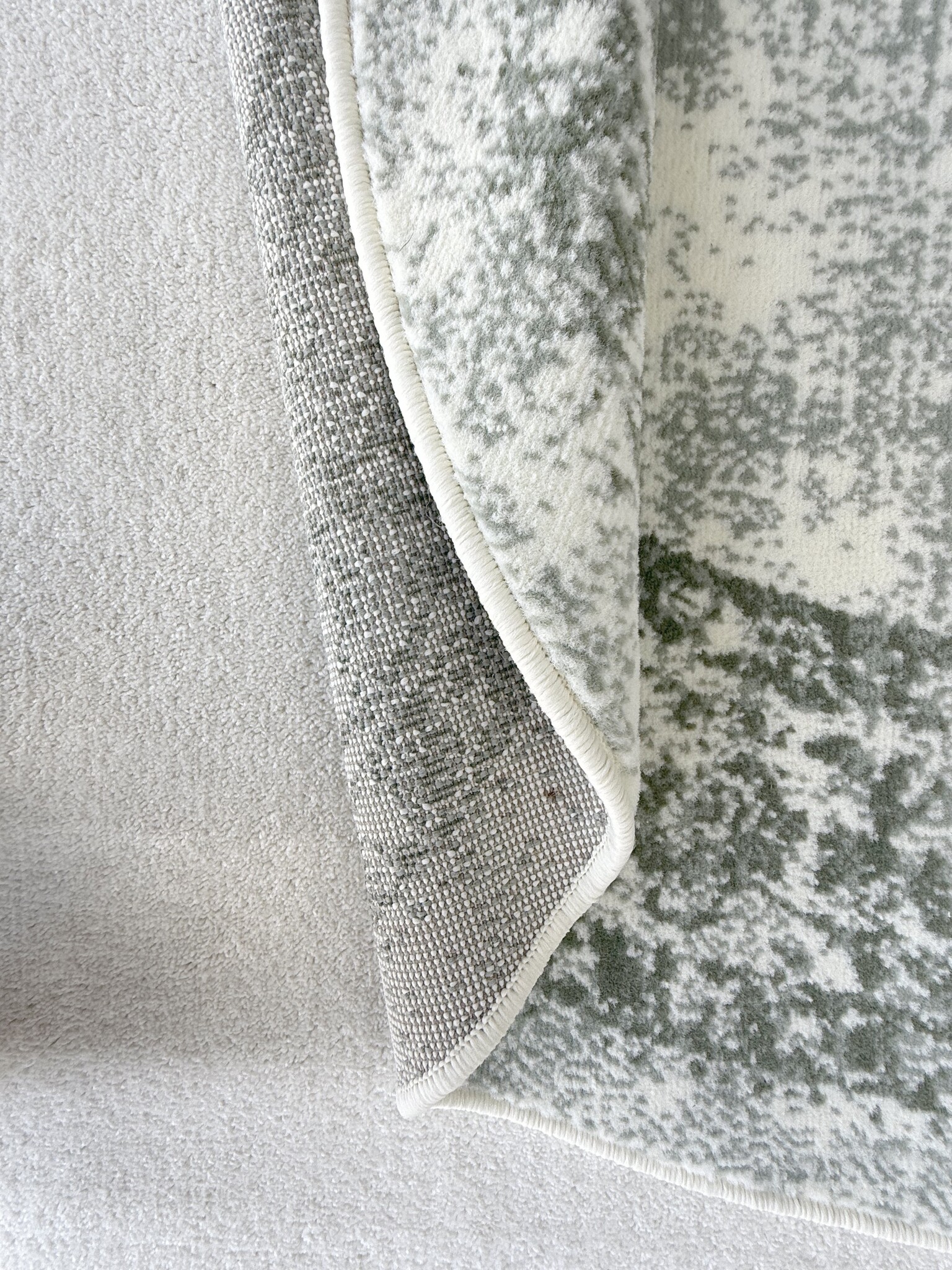 Istanbul Vintage - Laagpolig Vloerkleed - Rond - Retro Tapijt - Creme Groen