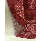 Istanbul Vintage - Laagpolig Vloerkleed - Rond - Retro Tapijt - Rood