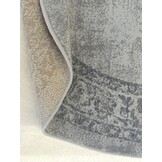 Istanbul Vintage - Laagpolig Vloerkleed - Rond - Retro Tapijt - Grijs