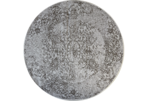 Brussels Vintage Buitenkleed – Rond - Indoor & Outdoor Vloerkleed – Tuinkleed, Balkonkleed – Creme Beige