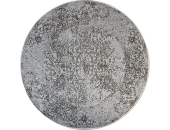 Brussels Vintage Buitenkleed – Rond - Indoor & Outdoor Vloerkleed – Tuinkleed, Balkonkleed – Creme Beige