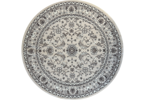 Nain Klassiek - Rond - Laagpolig Oosters Vloerkleed - Vintage Tapijt - Creme