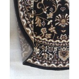 Nain Klassiek - Rond - Laagpolig Oosters Vloerkleed - Vintage Tapijt - Zwart