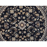 Nain Klassiek - Rond - Laagpolig Oosters Vloerkleed - Vintage Tapijt - Zwart