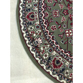 Nain Klassiek - Rond - Laagpolig Oosters Vloerkleed - Vintage Tapijt - Groen