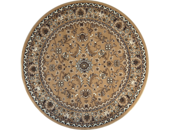 Nain Klassiek - Rond - Laagpolig Oosters Vloerkleed - Vintage Tapijt - Beige