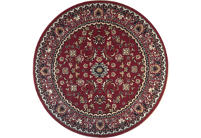 Klassiek Rood Oosters Rond Vloerkleed – Nain Collectie - Traditioneel Vintage Tapijt