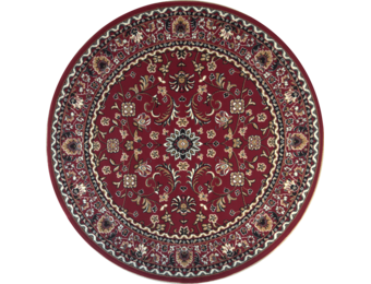 Klassiek Rood Oosters Rond Vloerkleed – Nain Collectie - Traditioneel Vintage Tapijt