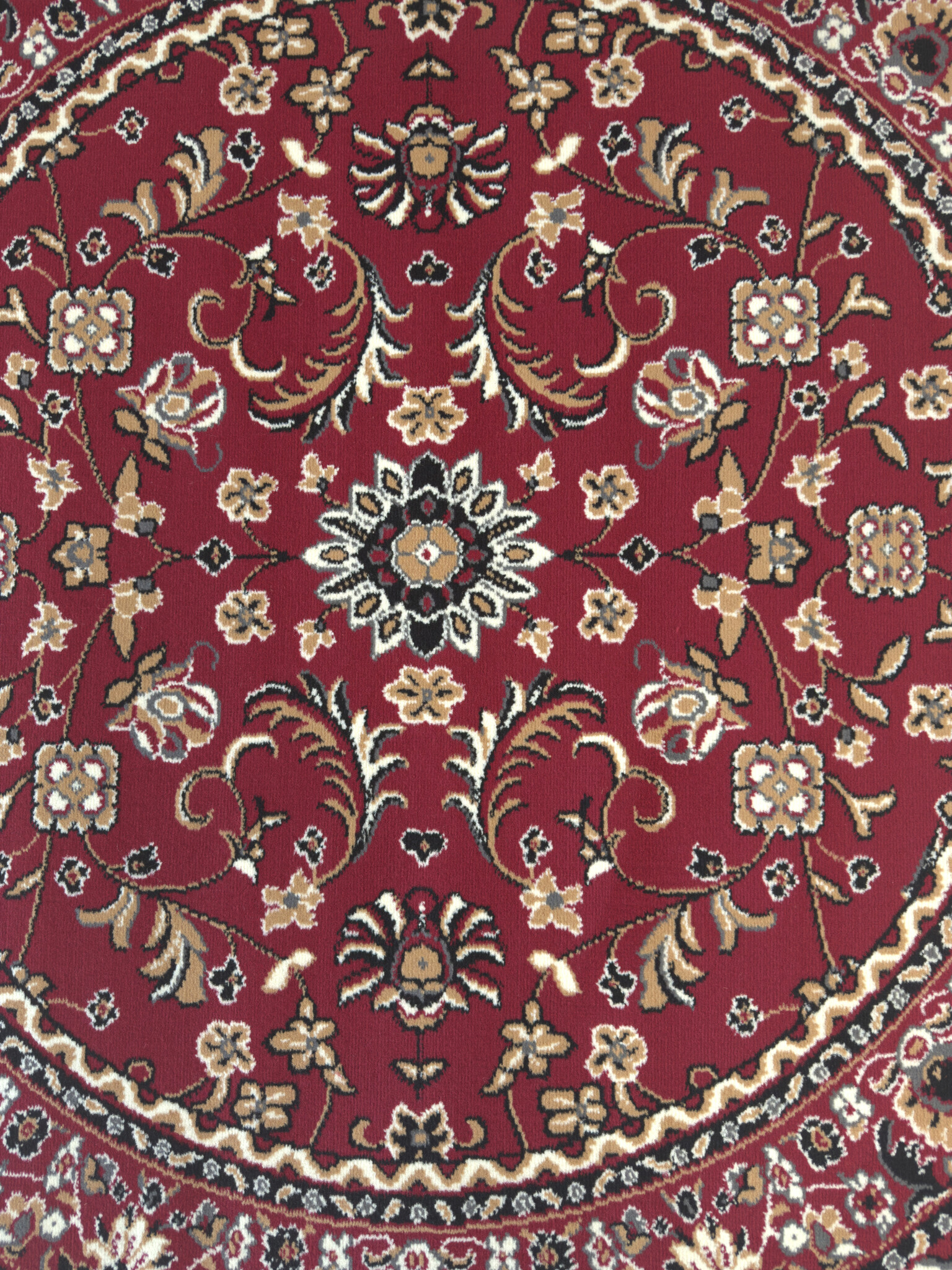 Klassiek Rood Oosters Rond Vloerkleed – Nain Collectie - Traditioneel Vintage Tapijt