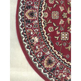 Klassiek Rood Oosters Rond Vloerkleed – Nain Collectie - Traditioneel Vintage Tapijt