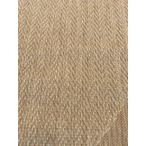 Brussels Kader Buitenkleed – Ovaal - Effen Indoor & Outdoor Vloerkleed – Tuinkleed, Balkonkleed – Jute Beige