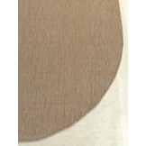 Brussels Uni Buitenkleed – Ovaal - Effen Indoor & Outdoor Vloerkleed – Tuinkleed, Balkonkleed – Jute Beige
