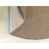 Brussels Uni Buitenkleed – Ovaal - Effen Indoor & Outdoor Vloerkleed – Tuinkleed, Balkonkleed – Jute Beige