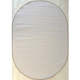 Brussels Uni Buitenkleed – Ovaal - Effen Indoor & Outdoor Vloerkleed – Tuinkleed, Balkonkleed – Jute Beige