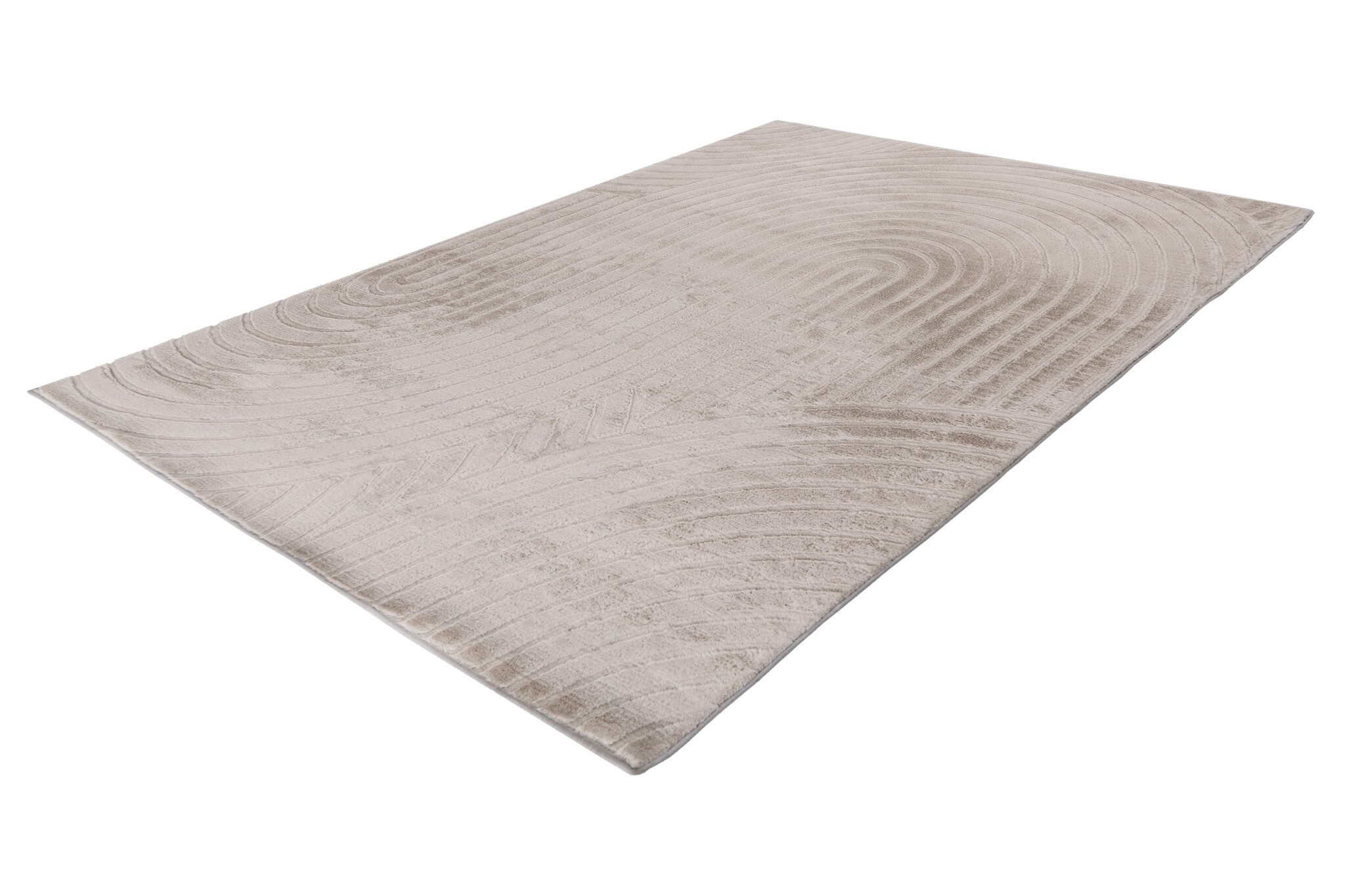 Comfort Japandi - Fluffy Vloerkleed - Taupe - Effen - 3D Effect & Soft Touch