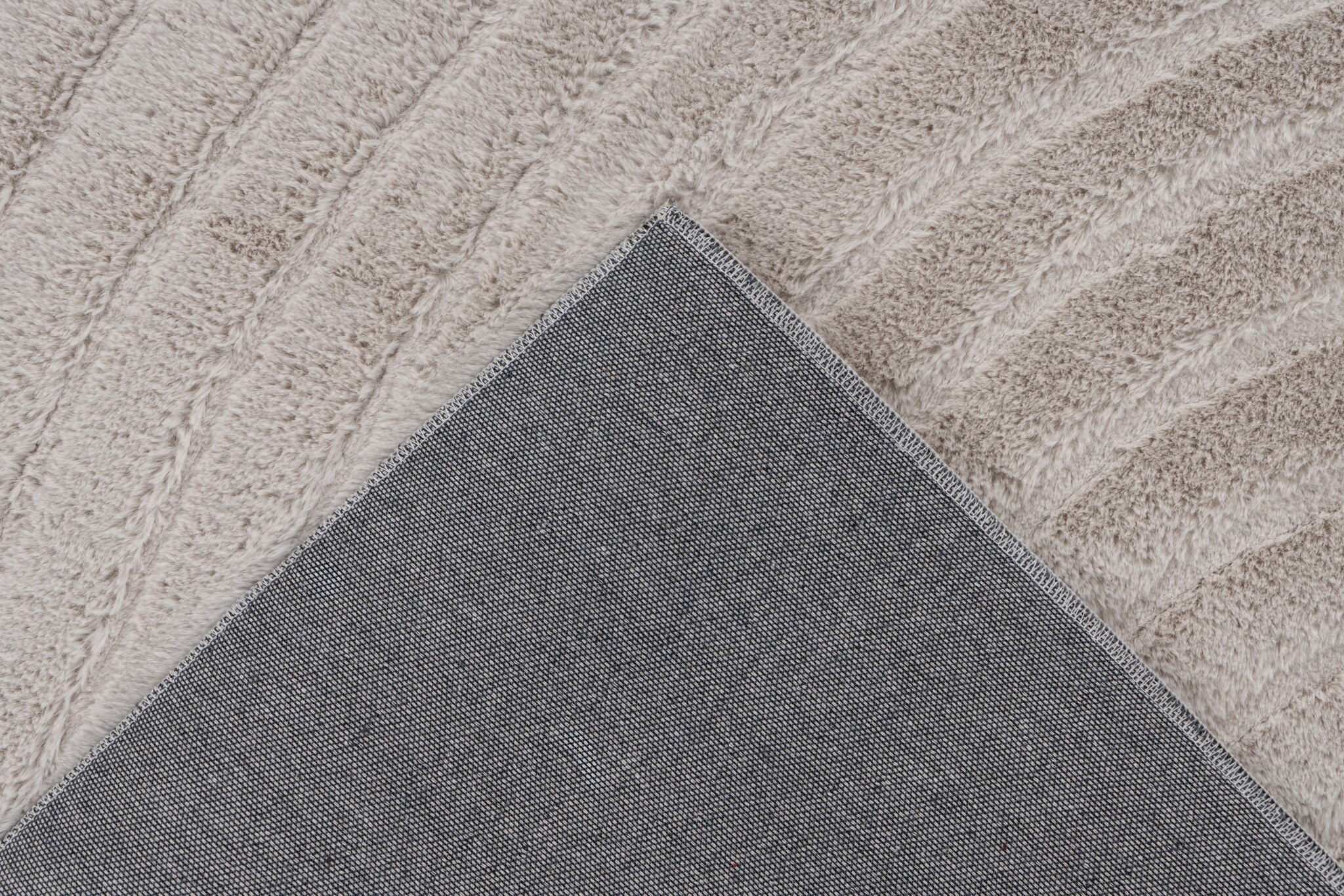 Comfort Japandi - Fluffy Vloerkleed - Taupe - Effen - 3D Effect & Soft Touch