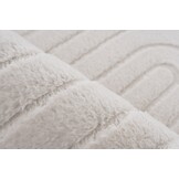 Comfort Japandi - Fluffy Vloerkleed - Creme - Effen - 3D Effect & Soft Touch