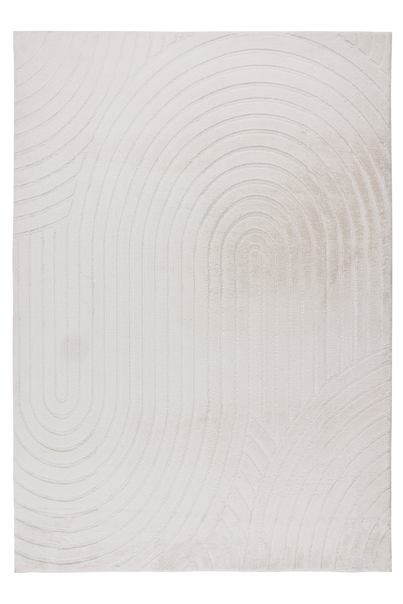 Comfort Japandi - Fluffy Vloerkleed - Creme - Effen - 3D Effect & Soft Touch