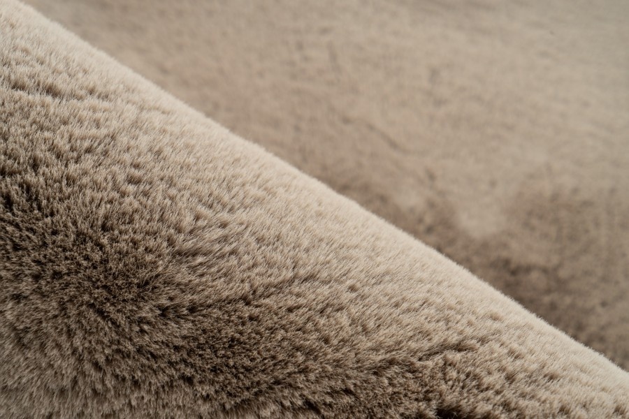 Heaven Soft Organisch Hoogpolig Fluffy Vloerkleed Taupe