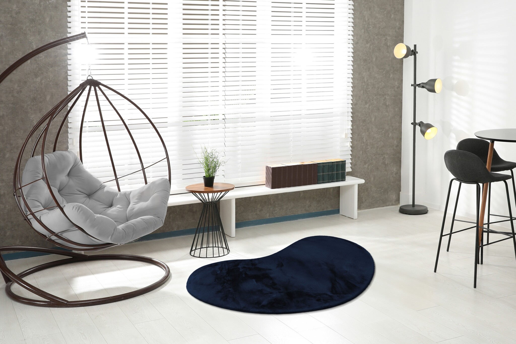 Heaven Soft Organisch - Fluffy Vloerkleed - Hoogpolig, 100% Polyester, Super Soft Touch - Donker Blauw