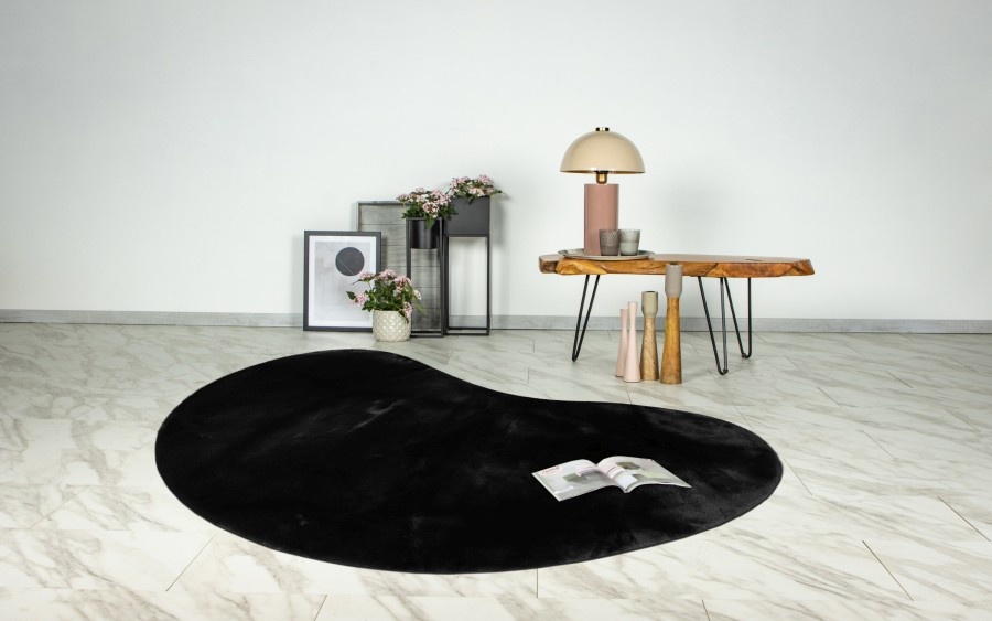 Heaven Soft Organisch - Fluffy Vloerkleed - Hoogpolig, 100% Polyester, Super Soft Touch - Zwart