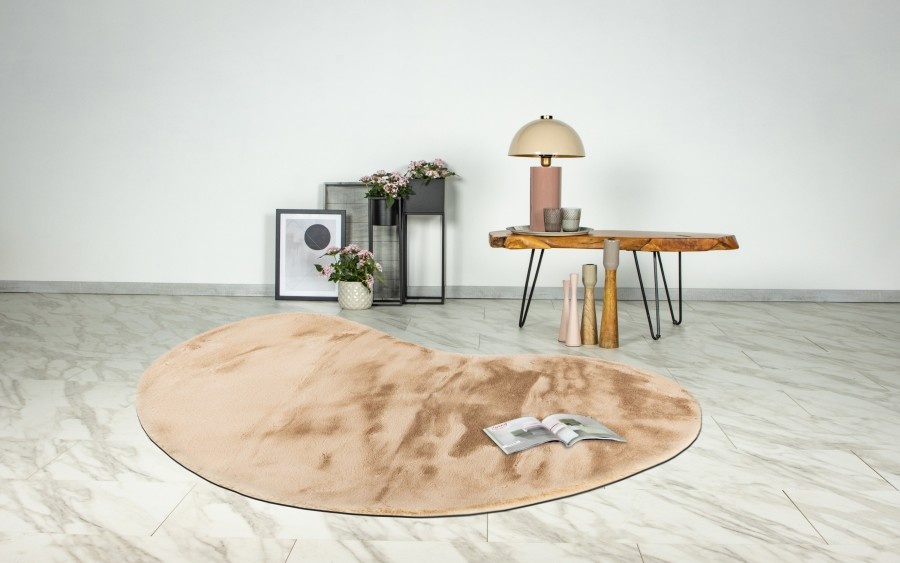 Heaven Soft Organisch Hoogpolig Fluffy Vloerkleed Beige