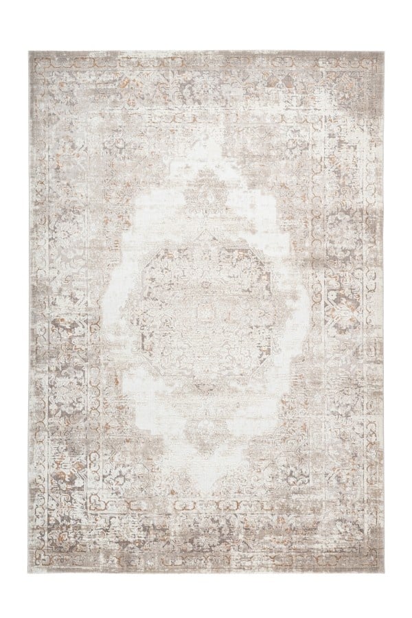 Paris Antik - Designer Vloerkleed - Laagpolig, Luxe 3D Effect, Velours, Polyester - Taupe Beige