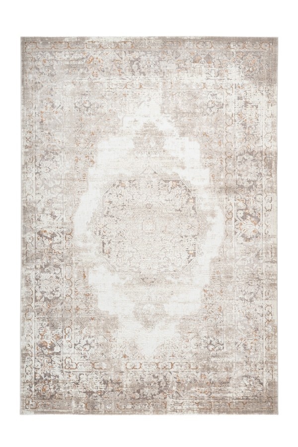 Paris Antik - Designer Vloerkleed - Laagpolig, Luxe 3D Effect, Velours, Polyester - Taupe Beige