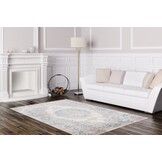 Paris Antik Laagpolig Velvet Vloerkleed Blauw/Beige