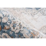 Paris Antik Laagpolig Velvet Vloerkleed Blauw/Beige