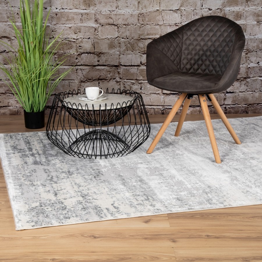Paris Fashion - Designer Vloerkleed - Laagpolig, Luxe 3D Effect, Velours, Polyester - Zilver