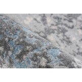 Paris Fashion Laagpolig Velvet Vloerkleed Blauw