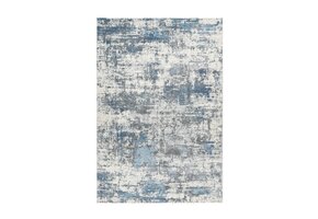 Paris Fashion - Designer Vloerkleed - Laagpolig, Luxe 3D Effect, Velours, Polyester - Blauw