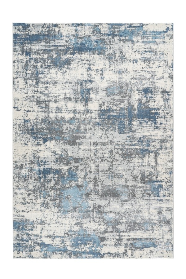 Paris Fashion - Designer Vloerkleed - Laagpolig, Luxe 3D Effect, Velours, Polyester - Blauw