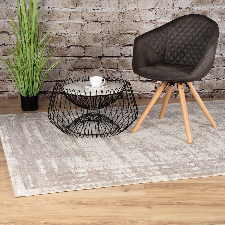 Paris - Designer Vloerkleed - Laagpolig, Luxe 3D Effect, Velours, Polyester - Taupe