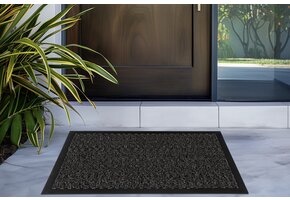 Droogloopmat Rotterdam - Deurmat Binnen – 100% Polyamide, Sterk & Duurzaam - Grijs