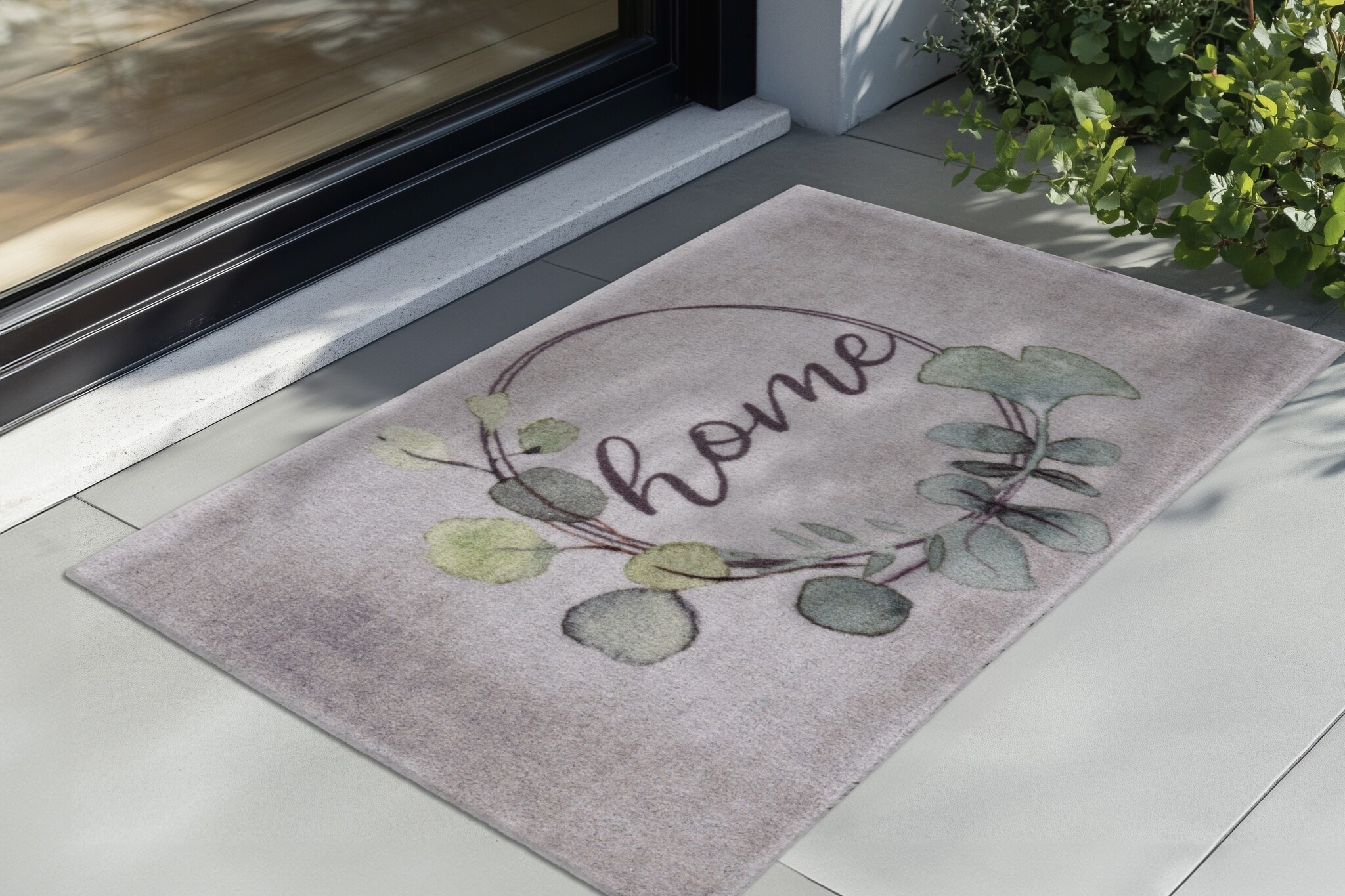 Wasbare Deurmat Binnen – Home – Anti-slip & Absorberend, Voor Hal of Entree - Grijs