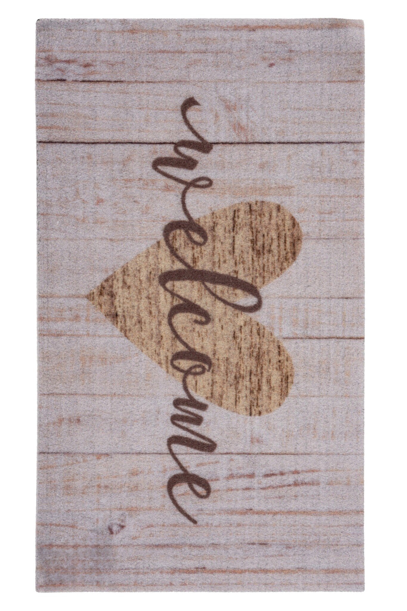 Wasbare Deurmat Binnen – Welcome – Anti-slip & Absorberend, Voor Hal of Entree - Beige