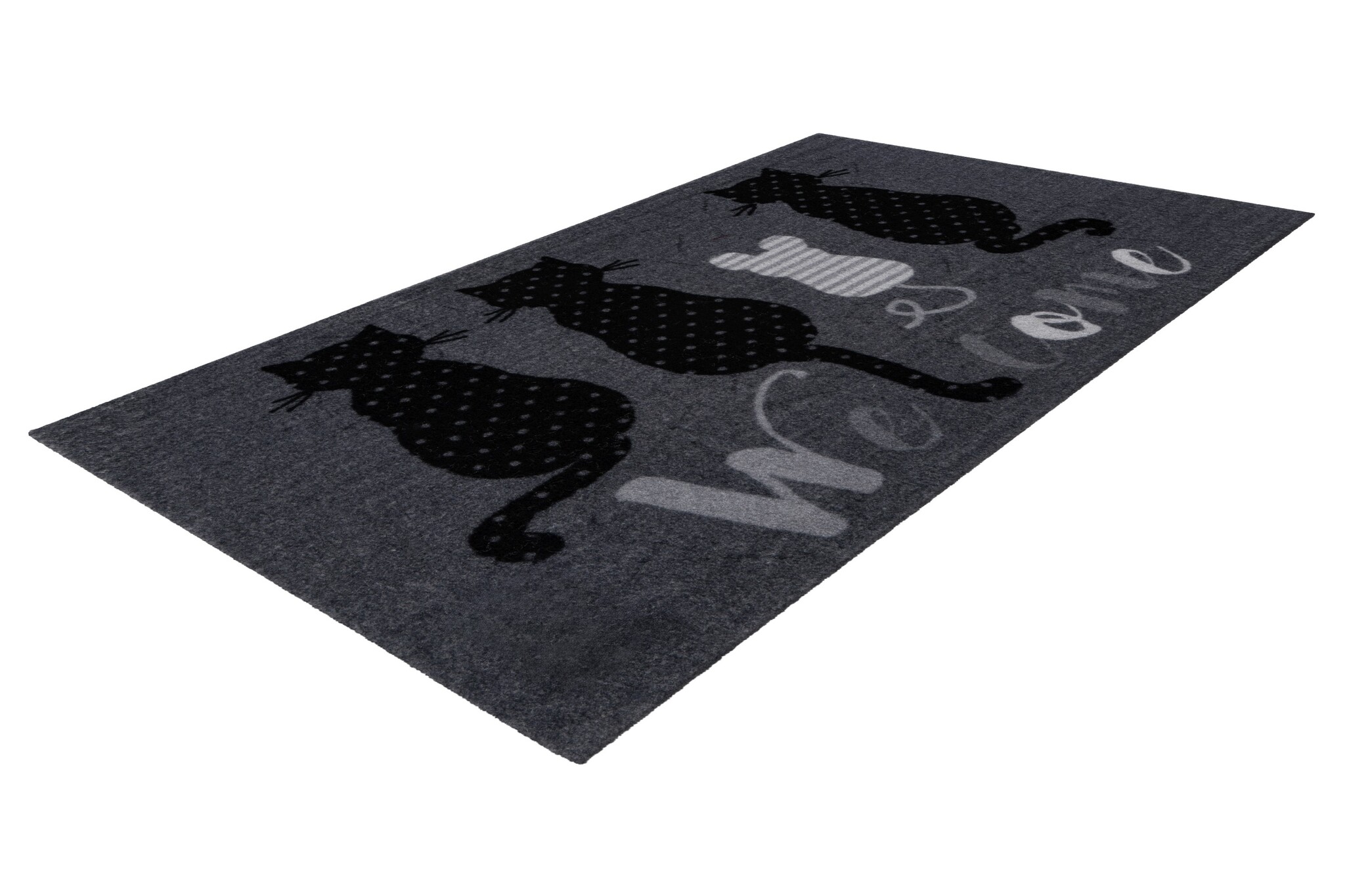 Wasbare Deurmat Binnen – Welcome – Anti-slip & Absorberend, Voor Hal of Entree - Grijs