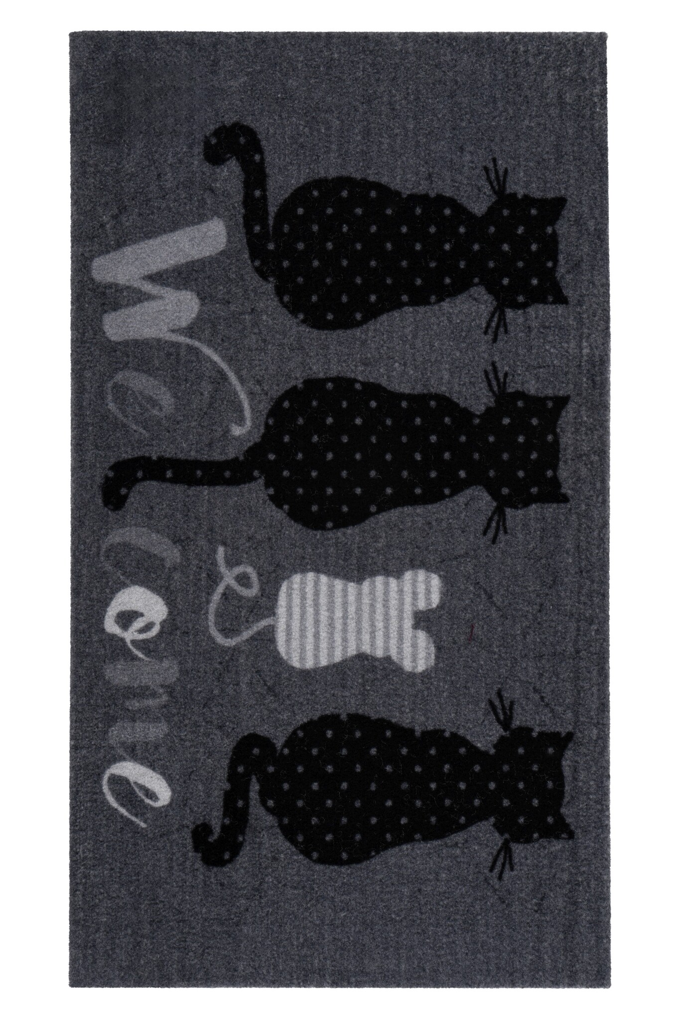 Wasbare Deurmat Binnen – Welcome – Anti-slip & Absorberend, Voor Hal of Entree - Grijs
