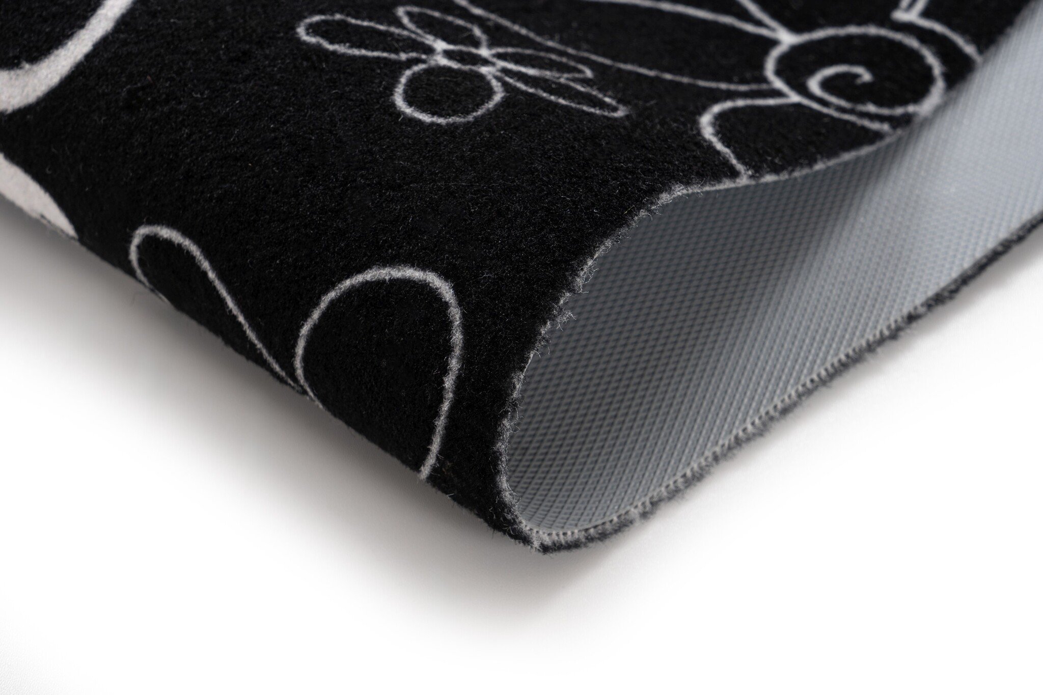 Wasbare Deurmat Binnen – Home – Anti-slip & Absorberend, Voor Hal of Entree - Zwart