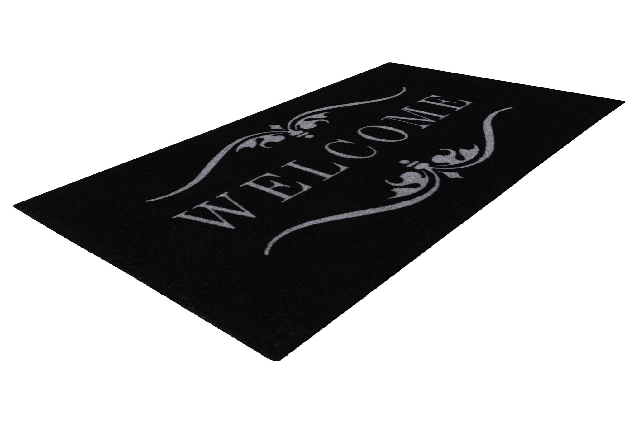 Wasbare Deurmat Binnen – Welcome – Anti-slip & Absorberend, Voor Hal of Entree - Zwart